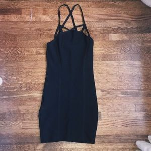 Bebe black bandage dress